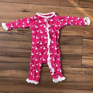 Kickee Pants 0-3 months hot pink rainbows